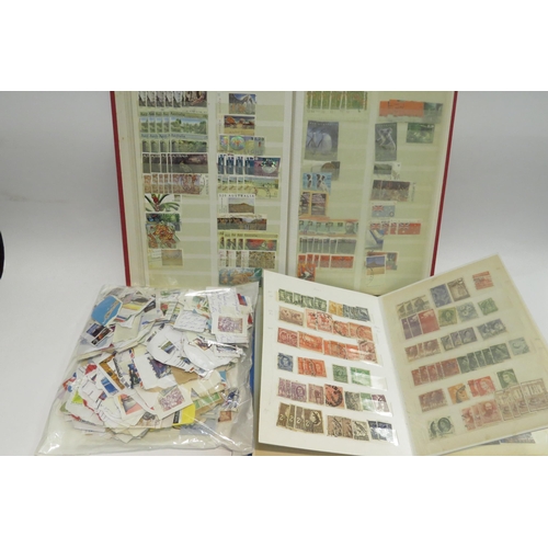 4436 - Two albums of Australian postage stamps and bag of New Zealand stamps on paper