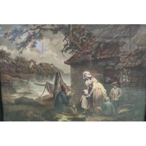 4454 - After George Morland (1763-1804) a gilt framed colour mezzotint 