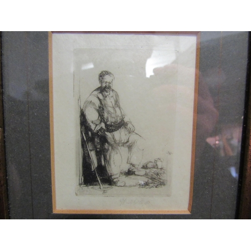 4280 - An engraving of Disraeli, a pair of pencil signed engravings of gents, Lal Hitchcock limited edition... 