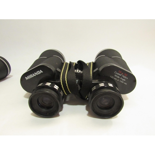 4281 - Two pairs of binoculars including Miranda 10 x 50 and Ultra View 8 x 40