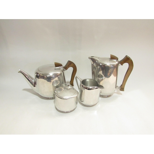 4301 - A Picquot ware four piece tea set