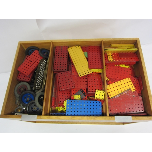 8357 - A very large collection of assorted Meccano parts including plates, strips, brackets, girders to inc... 