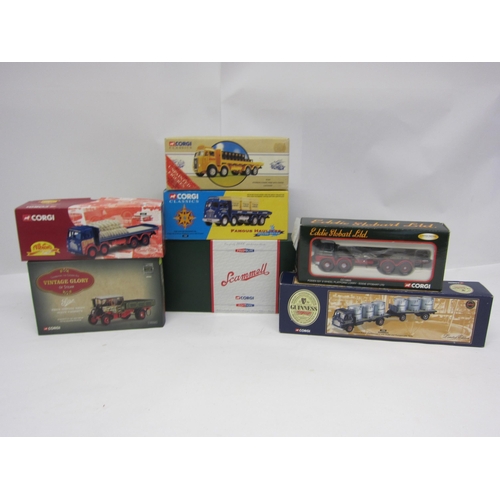 8169 - A collection of Corgi 1:50 scale diecast commercial vehicles including 26201 Albion Caledonian Platf... 