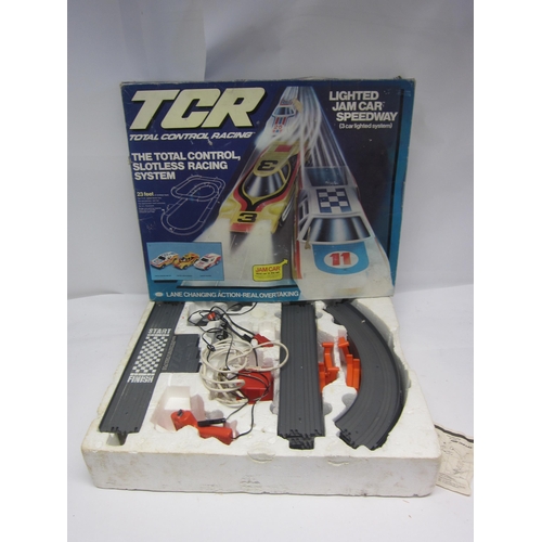 8386 - A boxed TCR Total Control Racing Lighted Jam Car Speedway slotless racing set, one car only   (E) £1... 