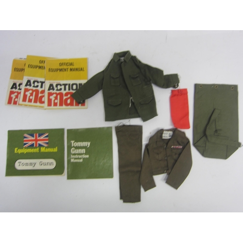 8251 - An unboxed Pedigree 'Tommy Gunn' soldier action figure wearing green helmet, gaiters and fatigues, b... 