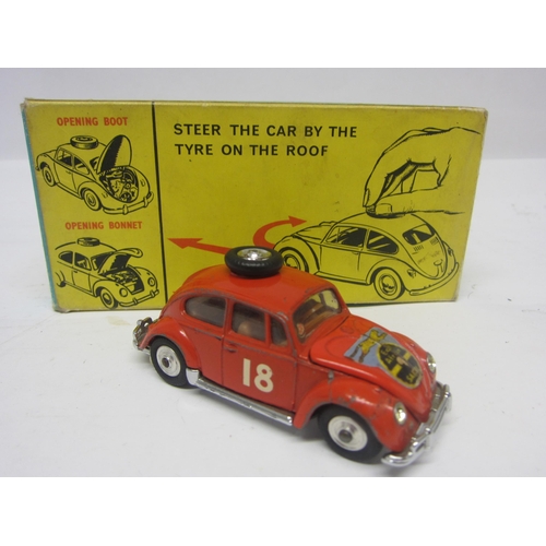 8137 - A boxed Corgi Toys 256 diecast Volkswagen 1200 in East African Safari Trim, comprising orange VW Bee... 