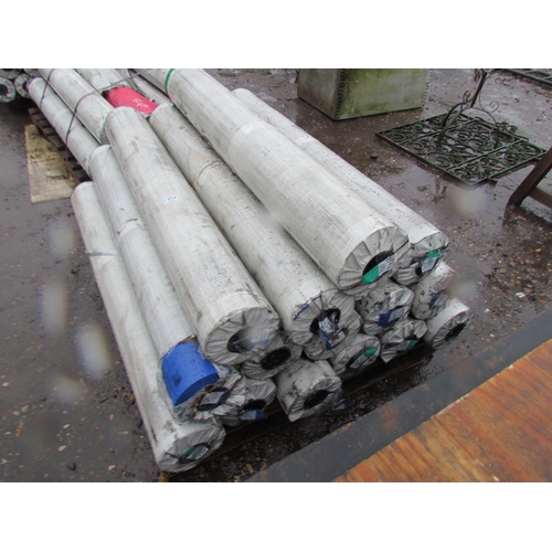 3229 - 16 unused 80m rolls of green and blue plastic sheeting  (R)  £200