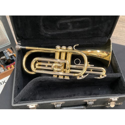 1128 - A Blessing USA Bb B120 cornet, cased