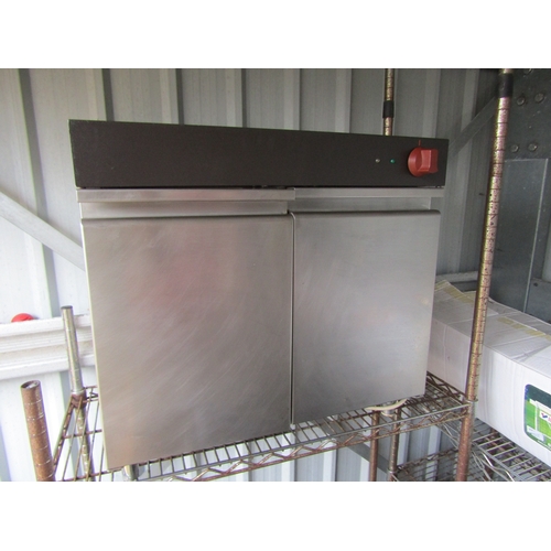 3217A - A stainless steel hot cabinet  (R)  £30