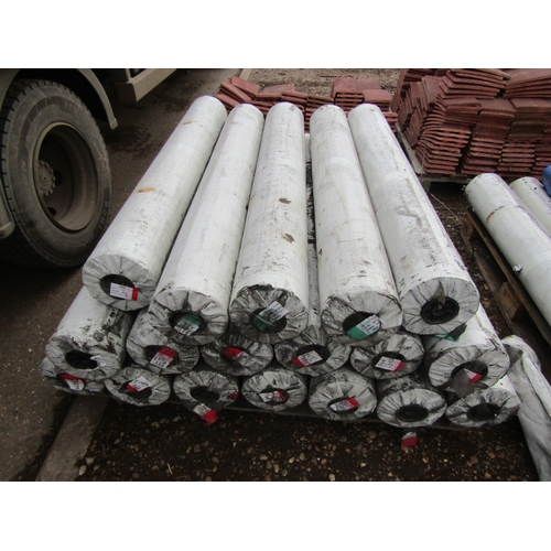 3223 - 18 unused 80  m rolls of red and green plastic sheeting  (R)  £200