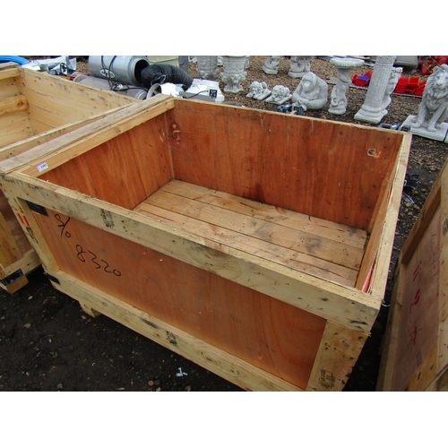 3382 - A timber crate approx. 3' x 4'