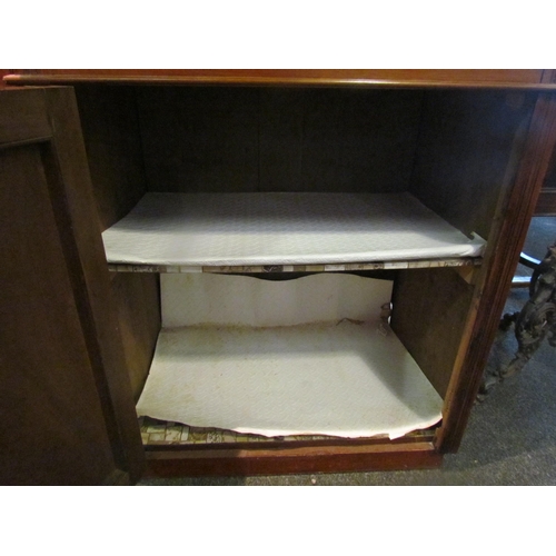 1030 - A circa 1900 walnut cupboard, the single drawer over single door, replacement handles, 84cm tall x 6... 