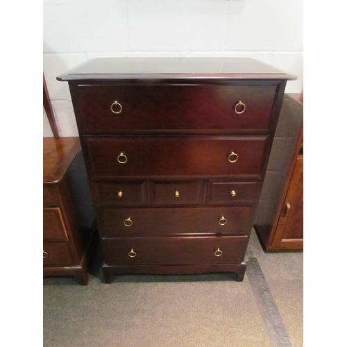 1036 - A Stag Minstrel chest of seven drawers, 112cm tall x 81cm wide x 47cm deep