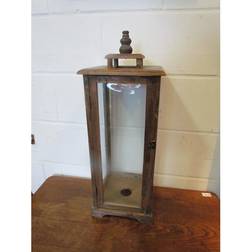 1086 - A glazed lantern/cabinet, 66cm tall