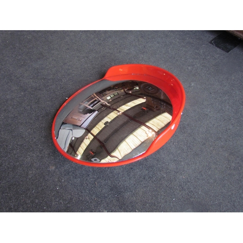 1176 - An end of drive motoring mirror, circular, 45cm diameter