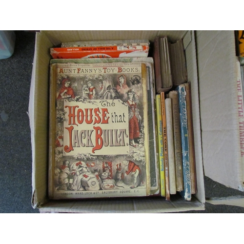 1193 - Three boxes of children's and illustrated books, including George MacDonald, Ted Hughes, Selma Lager... 