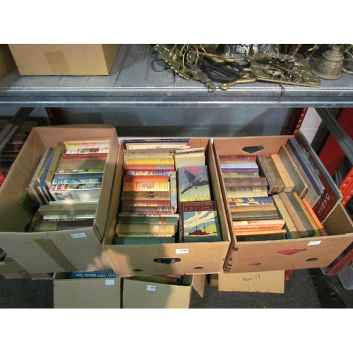 1199 - Three boxes of children's and illustrated books, including Kenneth Grahame, Anthony Buckeridge, Walt... 