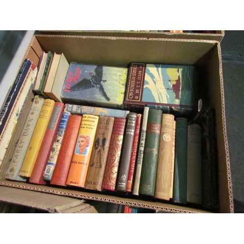 1199 - Three boxes of children's and illustrated books, including Kenneth Grahame, Anthony Buckeridge, Walt... 