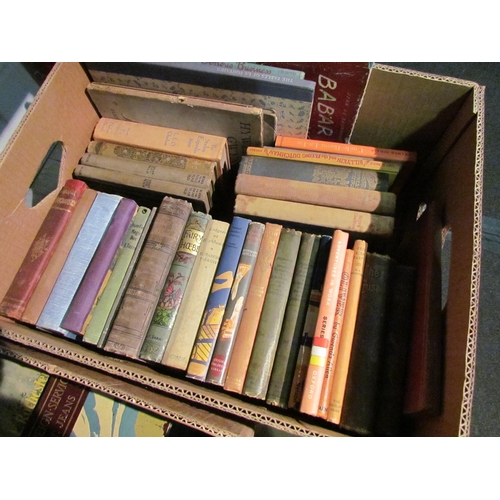 1199 - Three boxes of children's and illustrated books, including Kenneth Grahame, Anthony Buckeridge, Walt... 