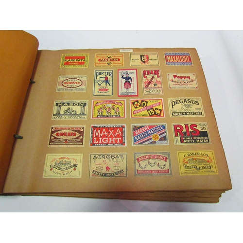 5127 - Three albums of match box covers to include early 20thc examples, Japanese, Russian and Continental ... 