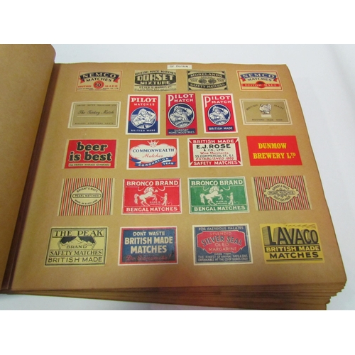 5127 - Three albums of match box covers to include early 20thc examples, Japanese, Russian and Continental ... 