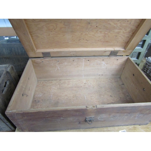 2254 - A pine tool box stamped GRV1 1942