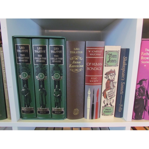 1371 - Folio Society, 26 volumes literature/fiction including Leo Tolstoy 