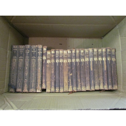 1396 - Twenty two early 20th Century Art Nouveau style leatherbound gilt  volumes, including Macmillan's Il... 