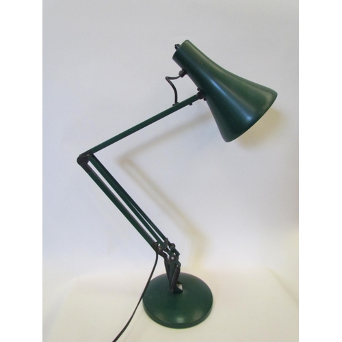 1436 - A Herbert Terry Model 90 green Anglepoise lamp