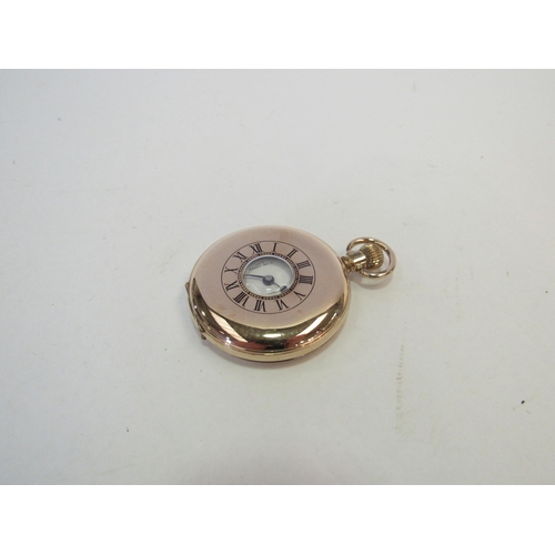 1311 - A gold plated half hunter pocket watch