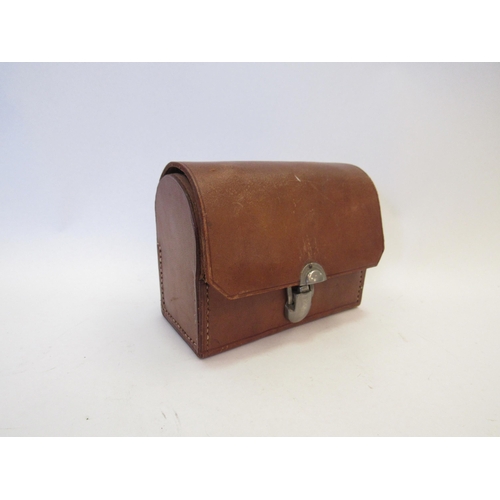 1326 - Leather cased spirit flasks