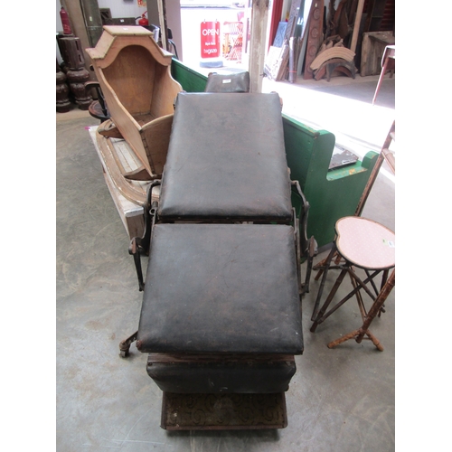 2007 - An early 20th Century dentists chair, arms missing