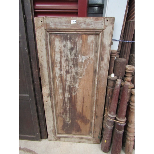 2074 - A 19th Century walnut shaby chic panel