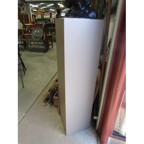 2085 - A square form plinth 120cm tall  (R)  £20