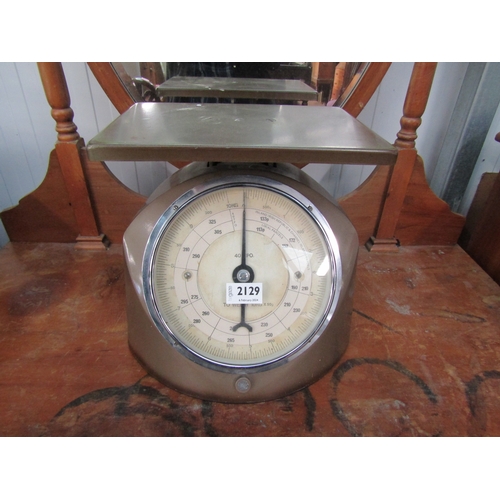 2129 - A set of ex Post Office 10kg weighing scales