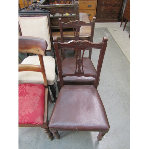 2164 - A pair of Edwardian dining chairs