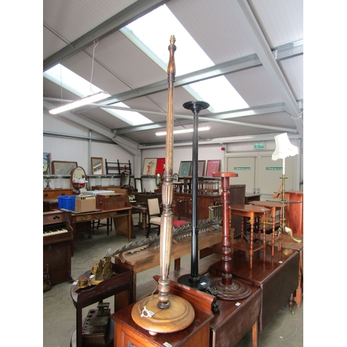 2201 - A beech standard lamp