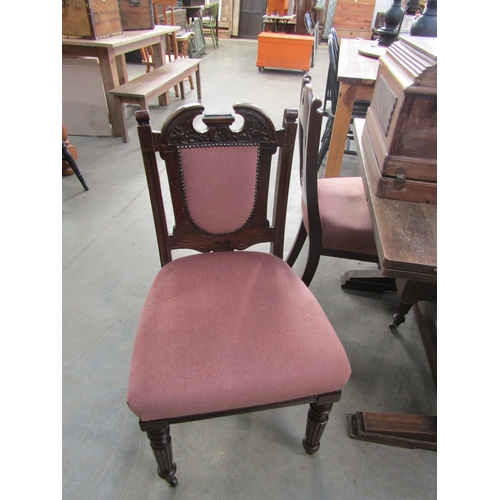 2223 - Four Victorian dining chairs