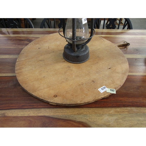 2235 - A pine cheese board 64cm diameter