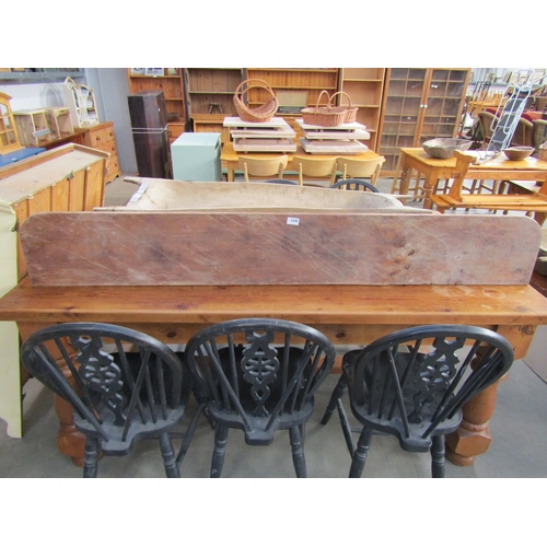 2245 - A 19th Century pine kitchen shelf, 180cms long