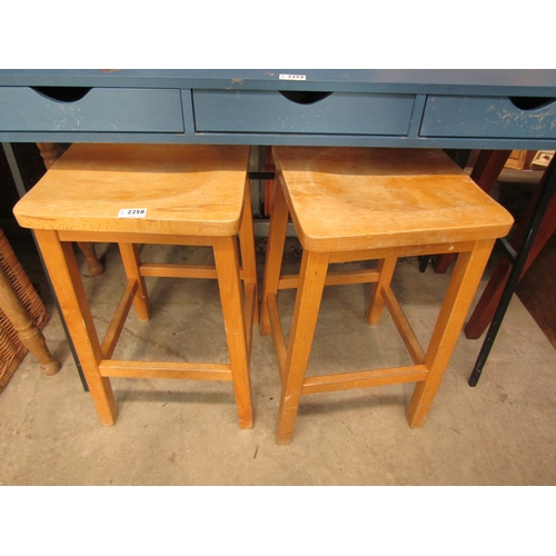 2258 - Two science laboratory stools