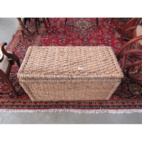 2314 - A wicker shoe box ottoman