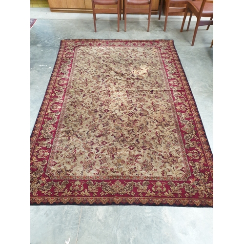 2319 - A red and brown rug 172 x 248cm   (E)  £8-12