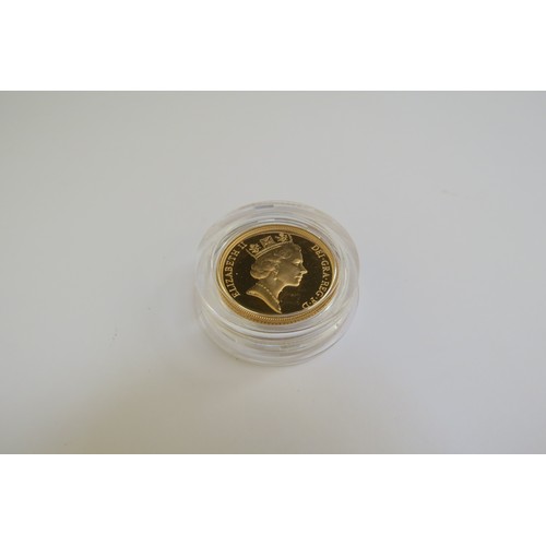 9240 - A 1991 gold proof sovereign, boxed with certificate