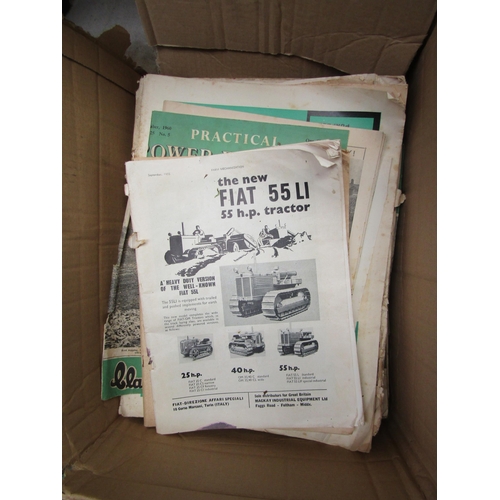 5114 - A box of farming related ephemera