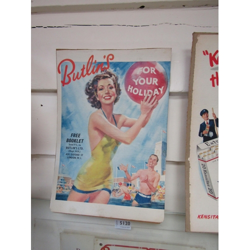 5130 - A display card;  Butlins