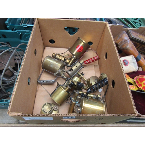 5167 - A box of blow lamps etc