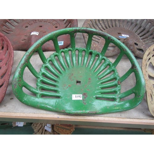 5192 - An iron implement seat