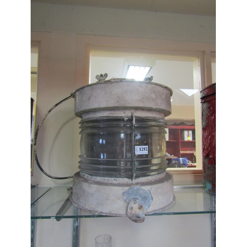 5292 - A white painted ships lamp