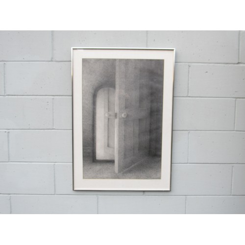 9444 - RUTH BEARDSWORTH (b.1943) A framed and glazed pencil drawing titled 'Interior'. Pencil signed and da... 